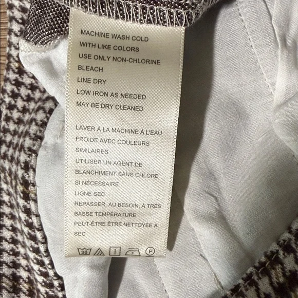 Free People NWT Molly Houndstooth plaid trousers pants size 4 - Picture 7 of 9